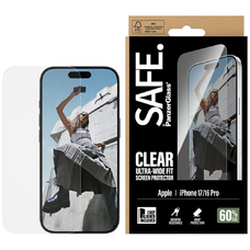 iPhone 17 / 16 Pro SAFE Edzett Üveg PanzerGlass Ultra-Wide Fit EasyAligner üvegfólia