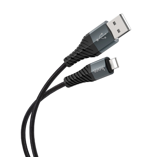 USB-A to Lightning Kábel Hoco X38 Cool, 18W, 2A, 1m, Fekete