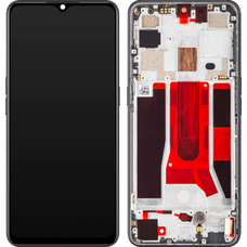 LCD kijelző modul Oppo Find X2 Lite / Reno3 5G-hez, Holdfény Fekete