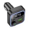 Bluetooth FM Transmitter és Autós Töltő Hoco E85, 2 x USB-A - 1 x USB-C, Fekete - 1. kép