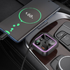 Bluetooth FM Transmitter és Autós Töltő Hoco E85, 2 x USB-A - 1 x USB-C, Fekete - 4. kép
