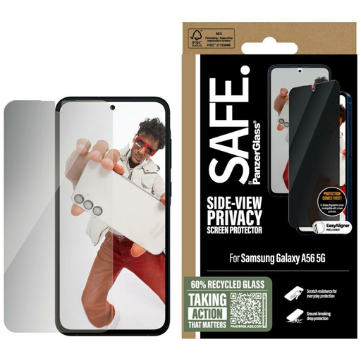 Samsung Galaxy A56 5G Privacy üvegfólia SAFE by PanzerGlass Ultra-Wide Fit