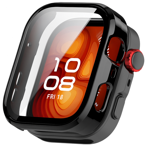 Huawei Watch Fit 4 Pro Fekete Techsuit - Defense360 Pro + Kijelzővédő tok