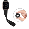 Apple Watch 1/2/3/4/5/6/7/8/9/10/SE/SE 2/Ultra/Ultra 2 (42/44/45/46/49mm) Techsuit - Watchband (W031), Fekete - 1. kép