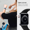 Apple Watch 1/2/3/4/5/6/7/8/9/10/SE/SE 2/Ultra/Ultra 2 (42/44/45/46/49mm) Techsuit - Watchband (W031), Fekete - 4. kép