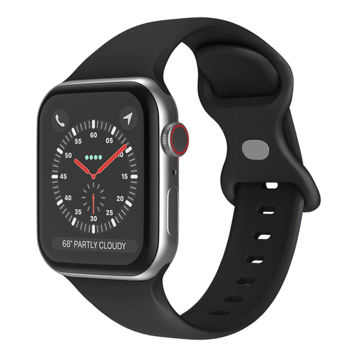 Apple Watch 1/2/3/4/5/6/7/8/9/10/SE/SE 2/Ultra/Ultra 2 (42/44/45/46/49mm) Techsuit - Watchband (W031), Fekete