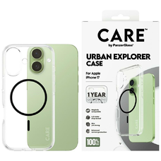 CARE by PanzerGlass Flagship Urban Explorer MagSafe tok iPhone 17-hez - Átlátszó tok