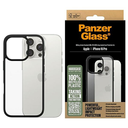 iPhone 16 Pro PanzerGlass HardCase fekete tok