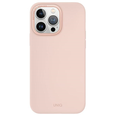 iPhone 15 Pro Max UNIQ Lino Hue Magclick Charging tok blush rózsaszín