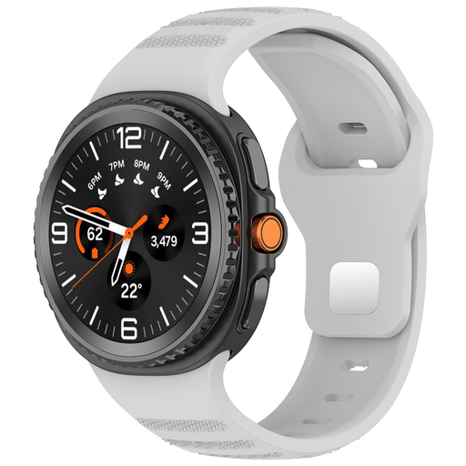 Samsung Galaxy Watch8 40mm/Watch8 44mm/Watch8 Classic/Ultra 2 Szürke Techsuit Karóraszíj (W050)