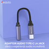 Yesido Type-C to Jack 3.5mm Fekete Audio Kábel Adapter (YAU19) - 0. kép