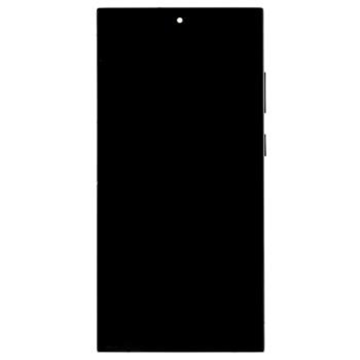 LCD kijelző + Érintőegység + Előlap Samsung S918B Galaxy S23 Ultra Phantom Black
