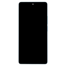 LCD kijelző + érintőegység + előlapi keret Xiaomi Redmi Note 14S kék (Szervizcsomag)