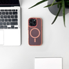Csillámos MagSafe kompatibilis tok iPhone 17 Pro-hoz - Rózsaszín tok - 3. kép