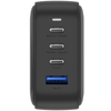 ENERGEA Fali Töltő 1xUSB+3xUSB-CPD-PPS-QC 3.0 100W 3C1A fekete US+EU Travelite GAN100 - 3. kép