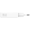 4smarts PDPlug Slim Dual 65W GaN 2xUSB-C fehér hálózati adapter - 0. kép