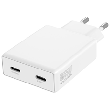 4smarts PDPlug Slim Dual 65W GaN 2xUSB-C fehér hálózati adapter