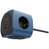 Cellline Power Socket Cube 6 az 1-ben 2500W USB/2xUSB-C 65W kék - 4. kép