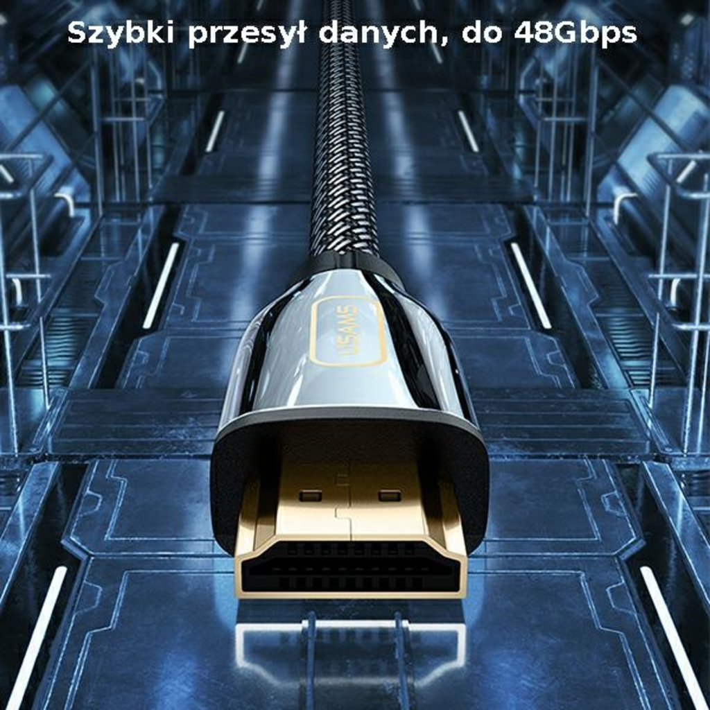 HDMI - HDMI 2.1 U67 3m 8K fekete Ultra HD - 7