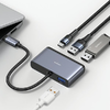 USAMS Adapter HUB 4 az 1-ben 2xUSB 2.0/USB 3.0/USB-C szürke/sötétszürke SJ627HUB01 (US-SJ627) - 2. kép