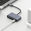 USAMS Adapter HUB 4 az 1-ben 2xUSB 2.0/USB 3.0/USB-C szürke/sötétszürke SJ627HUB01 (US-SJ627) - 3. kép