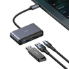 USAMS Adapter HUB 5 az 1-ben USB 2.0/USB 3.0/USB-C/TF/SD szürke/sötétszürke SJ628HUB01 (US-SJ628) thumbnail