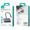 USAMS Adapter HUB 5 az 1-ben USB 2.0/USB 3.0/USB-C/TF/SD szürke/sötétszürke SJ628HUB01 (US-SJ628) - 4. kép
