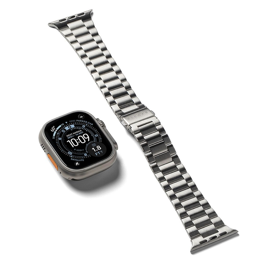 Apple Watch 8 / 9 / 10 / 11 / SE / Ultra (44 / 45 / 46 / 49 mm) Ringke Metal One Air Ezüst szíj