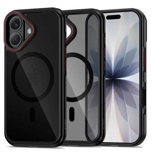 iPhone 17 Tech-Protect MagHybrid Magsafe Fekete/Piros tok