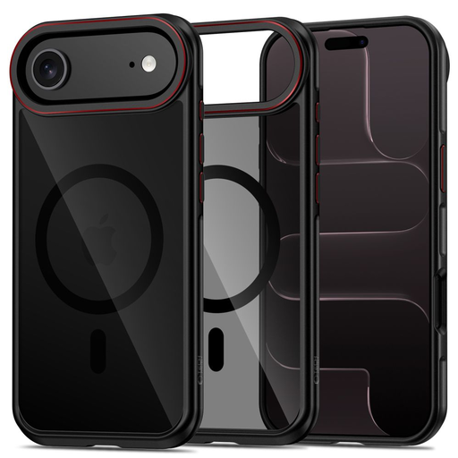 iPhone 17 Air Tech-protect Maghybrid Magsafe tok Fekete/Piros