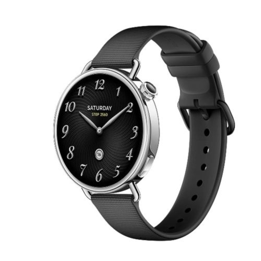 Xiaomi Watch S4 41 mm Fekete Fluorgumi Szíj EU BHR07VRGL