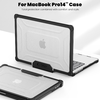 Macbook Pro 14 M1 / M2 / M3 / M4 / M5 2021-2025 tok Tech-protect Smartshell Pro fekete/átlátszó - 3. kép