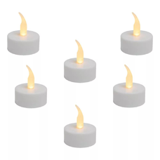 Home CD 6/WH LED-es teamécses, narancssárga LED, 6 db