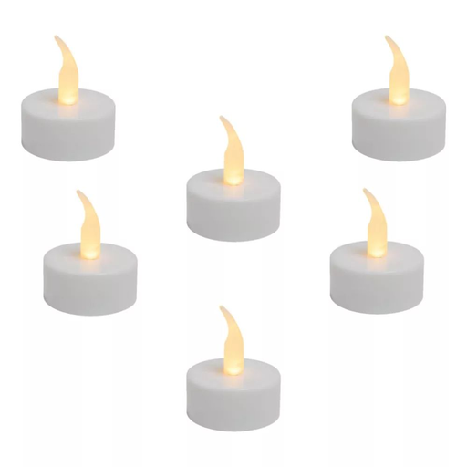 Home CD 6/WH LED-es teamécses, narancssárga LED, 6 db