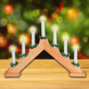 Home KAD 01 gyertyapiramis, 7 db izzó, lakkozott fa, L7D - 1. kép