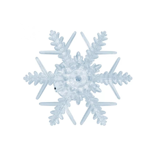 Home KID 331/WH LED-es hópehely ablakdísz, beltéri kivitel, öntapadós, hidegfehér LED