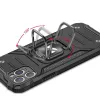 Wozinsky Ring Armor Case Kickstand telefontok Samsung Galaxy A21S pink - 3. kép