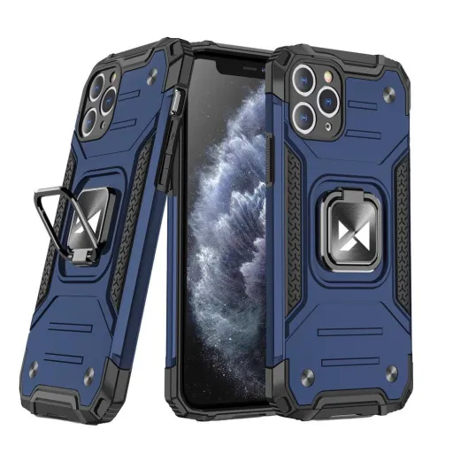 Wozinsky Ring Armor Case Kickstand telefontok Samsung Galaxy A51 kék Wozinsky Ring Armor Case Kickstand telefontok Samsung Galaxy A51 kék