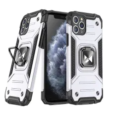 Samsung Galaxy A51 5G Wozinsky Ring Armor Case Kickstand telefontok ezüst