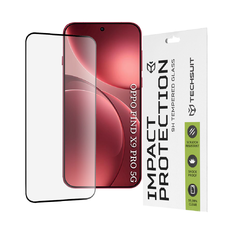 Oppo Find X9 Pro Techsuit - 111D Teljes Borítású / Teljes Ragasztású Üveg - Fekete üvegfólia