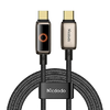 USB-C to USB-C Mcdodo Data Cable (CA-6681) Légzésfényes LED kijelzővel és automatikus kikapcsolással, 100W, 1.2m - Sivatagi Arany - 0. kép
