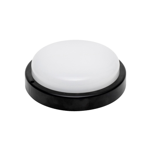 HOME RCC18LEDBK LED-es fali/mennyezeti lámpa, kör alakú, fekete, 18 W, 4000K, 1200 lumen, IP54, kül- és beltéri kivitel