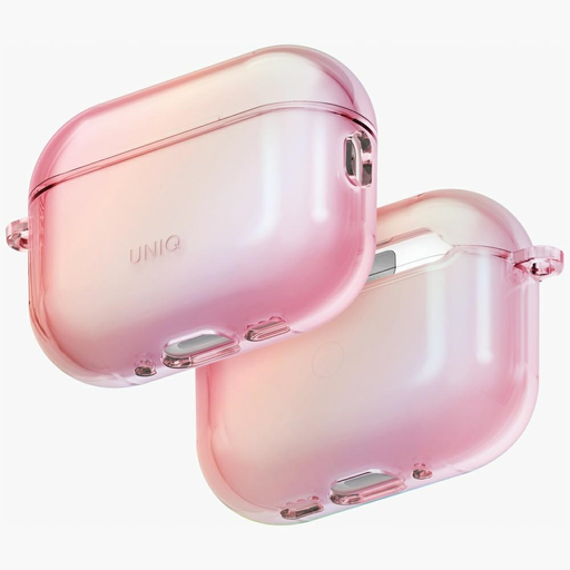 AirPods Pro 3 UNIQ Iridescia Hang Case rózsaszín prizma tok