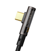 Mcdodo Data Cable (CA-3400) - USB-C - USB-C, 90 fokos kialakítás, 100W, átlátszó dizájn, 1.2m - fekete - 1. kép