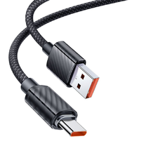 Mcdodo - Adatkábel (CA-3650) - USB-A - Type-C, Átlátszó kivitel, 100W, 1.2m - Fekete