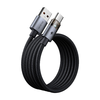 USB-C to USB-A Átlátszó Kábel 6A, 1.2m - Fekete Mcdodo - Data Cable (CA-6890) - töltési fénnyel - 0. kép