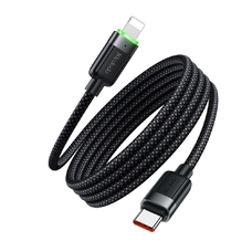 USB-C to Lightning 36W 1.2m Fekete Mcdodo Data Cable Self-Winding Series (CA-2010)