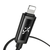 Mcdodo - Adatkábelt USB-A - Lightning, Kettős LED Kijelző, 3A, 1.2m - Fekete - 0. kép