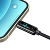 Mcdodo USB-A - Lightning adatkábel (CA-9940), 3A, digitális kijelző, 1.2m - Fekete - 3. kép