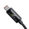 USB-C - USB-C Fekete Mcdodo Data Cable (CA-8000), Dupla LED Kijelzővel, 100W, Gyors Töltés, 1.2m - 0. kép